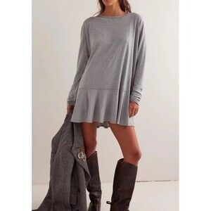 Free People We the Free Paris Tunic Gray Size S NWT